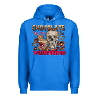 True Royal Skull chocolate is my Valentine Premium Hoodie - FaDigitalArtStudio