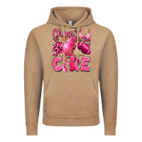 Vintage Coffee cheer for the cure breast cancer Vintage Hoodie - LillyAllenDesigns