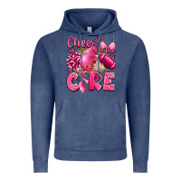 Vintage Denim cheer for the cure breast cancer Vintage Hoodie - LillyAllenDesigns
