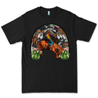 Black rodeo cowboy rainbow Premium Tee - JahusDesignShop
