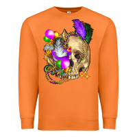 Carrot mardi gras skull Premium Sweatshirt - FaDigitalArtStudio
