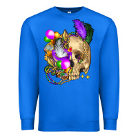 True Royal mardi gras skull Premium Sweatshirt - FaDigitalArtStudio
