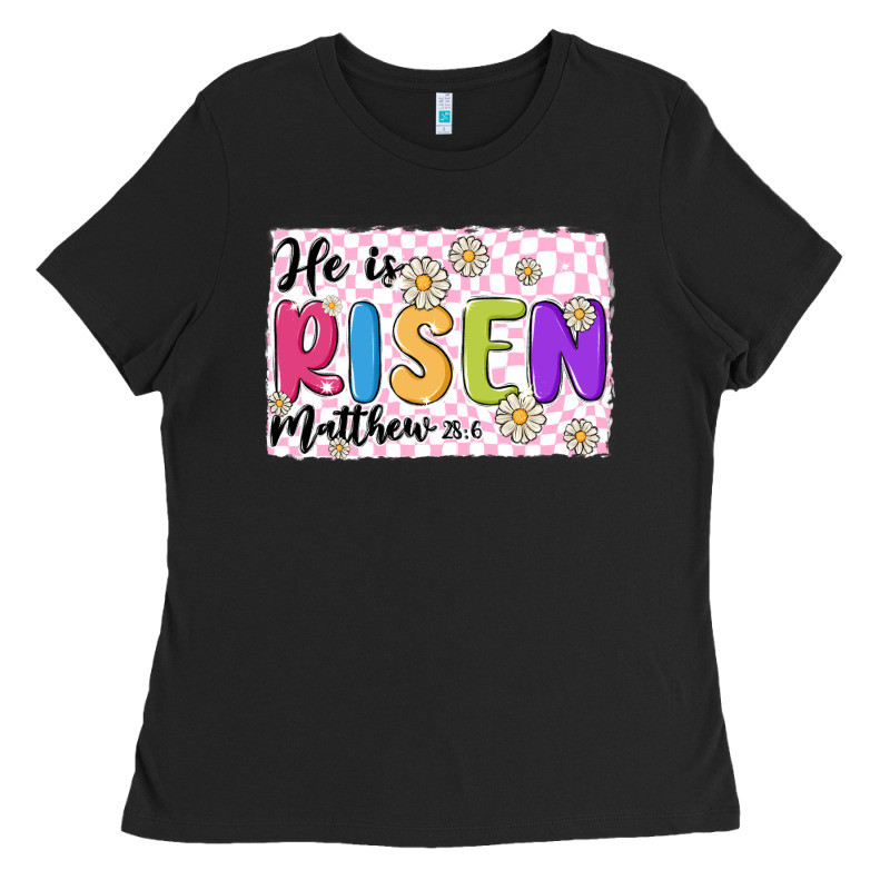 Checkered Risen Ladies Tee by MaliasSmallBusiness | Teevron