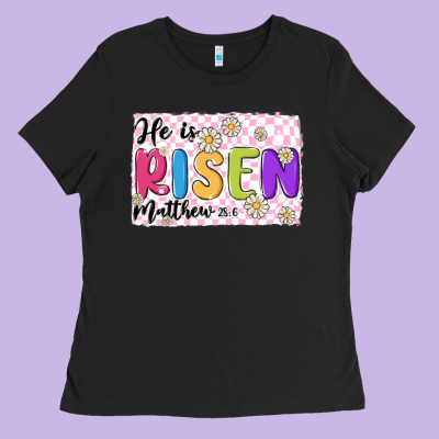 Checkered Risen Ladies Tee Designed By Maliassmallbusiness