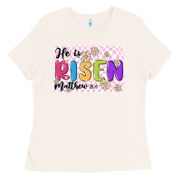 Bone checkered risen Ladies Tee - MaliasSmallBusiness