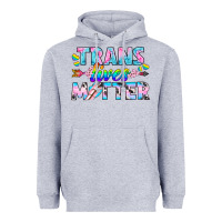 Heather Grey Western LGBTQ+ Trans Lives Matter Heavyweight Hoodie - BundleAndBundleShop