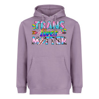 Lavender Western LGBTQ+ Trans Lives Matter Heavyweight Hoodie - BundleAndBundleShop