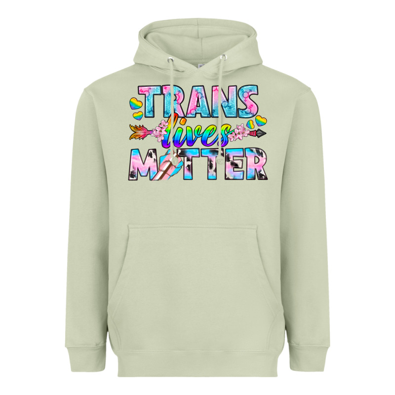 Western Lgbtq+ Trans Lives Matter Heavyweight Hoodie by BundleAndBundleShop | Teevron