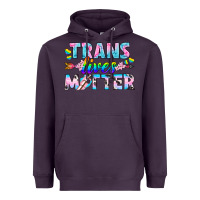 Plum Western LGBTQ+ Trans Lives Matter Heavyweight Hoodie - BundleAndBundleShop