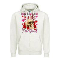 Roses Are Red Inside I M Dead Zipper Hoodie | Teevron