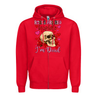 Red roses are red inside i m dead Zipper Hoodie - OliviaCreatesArt