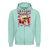 Seafoam roses are red inside i m dead Zipper Hoodie - OliviaCreatesArt