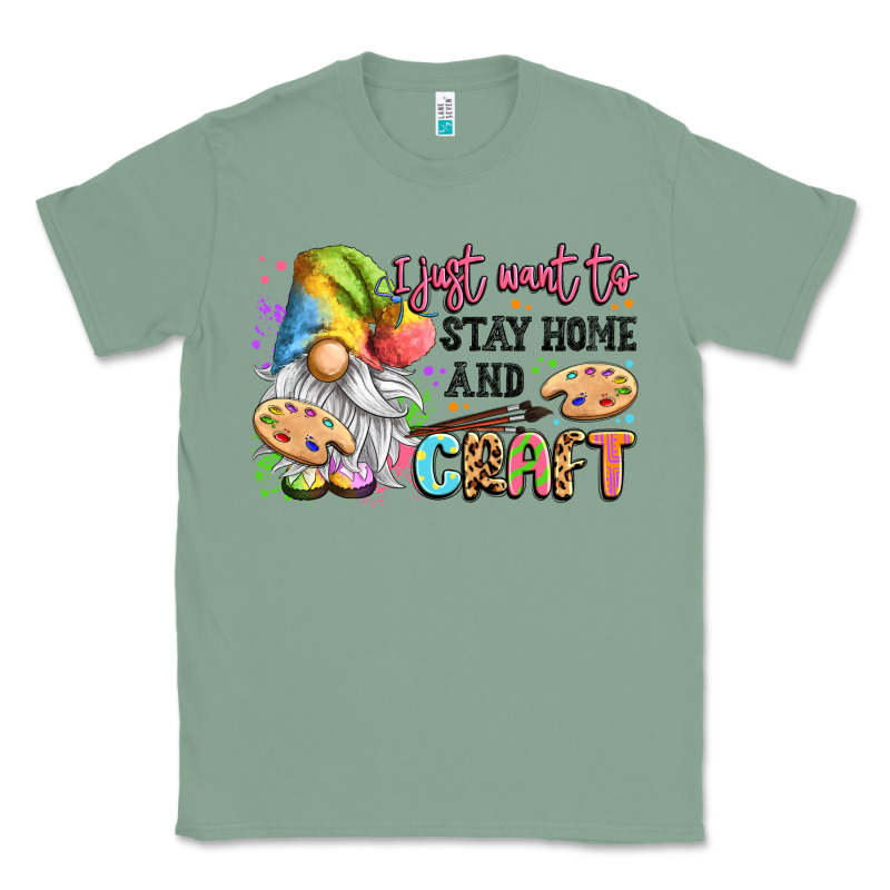 I Just Want To Stay Home And Craft Classic Tee by LillyAllenDesigns | Teevron