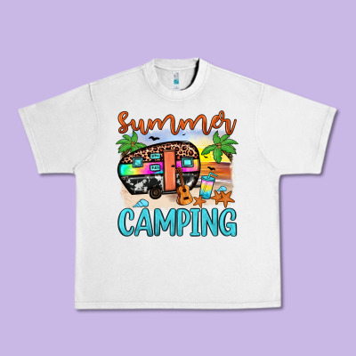 Summer Camping Urban Heavy Tee Designed By Jahusdesignshop