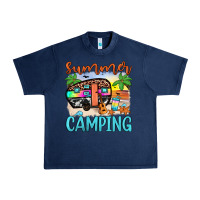 Navy summer camping Urban Heavy Tee - JahusDesignShop