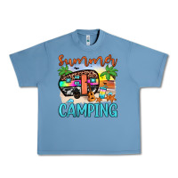 Pebble Blue summer camping Urban Heavy Tee - JahusDesignShop