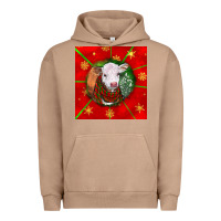 Pigment Burro christmas hereford calf Urban Hoodie - LillyAllenDesigns