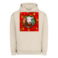 Pigment French Oak christmas hereford calf Urban Hoodie - LillyAllenDesigns