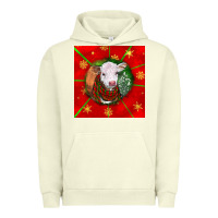 Pigment Pistachio christmas hereford calf Urban Hoodie - LillyAllenDesigns