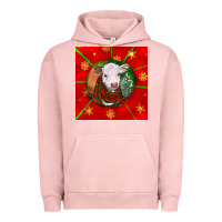 Pigment Salmon christmas hereford calf Urban Hoodie - LillyAllenDesigns