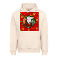 Sandshell christmas hereford calf Urban Hoodie - LillyAllenDesigns
