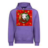 Tulip christmas hereford calf Urban Hoodie - LillyAllenDesigns
