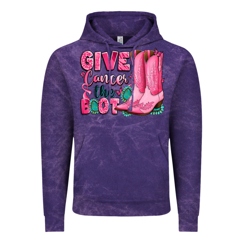Give Cancer The Boot Vintage Hoodie by LillyAllenDesigns | Teevron