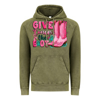 Vintage Olive give cancer the boot Vintage Hoodie - LillyAllenDesigns