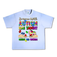 Grape Ice someone with autism has taught me love needs no wo Urban Heavy Tee - Artiststas