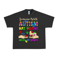 Pigment Black someone with autism has taught me love needs no wo Urban Heavy Tee - Artiststas