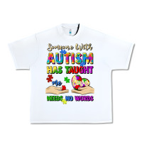 White someone with autism has taught me love needs no wo Urban Heavy Tee - Artiststas