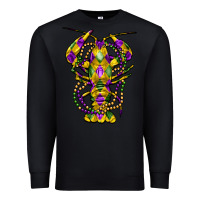 Black mardi gras crawfish Premium Sweatshirt - FaDigitalArtStudio