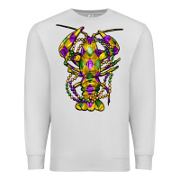 Dove Grey mardi gras crawfish Premium Sweatshirt - FaDigitalArtStudio