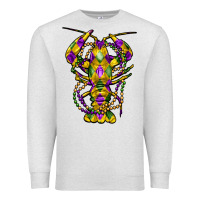 Oatmeal Heather mardi gras crawfish Premium Sweatshirt - FaDigitalArtStudio