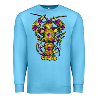 Ocean Blue mardi gras crawfish Premium Sweatshirt - FaDigitalArtStudio