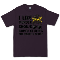 Plum i like murder shows comfy clothes and maybe 3 peop Premium Tee - MaliasSmallBusiness