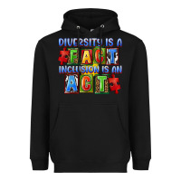Black diversity is a fact indesion is an act Heavyweight Hoodie - FaDigitalArtStudio