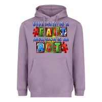 Lavender diversity is a fact indesion is an act Heavyweight Hoodie - FaDigitalArtStudio