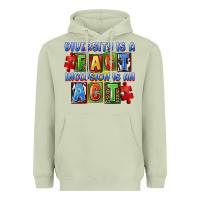 Matcha diversity is a fact indesion is an act Heavyweight Hoodie - FaDigitalArtStudio