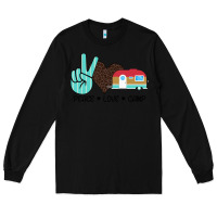Black Peace Love Camp Long Sleeve Tee - Bettercallsaul