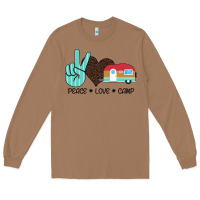 Toasted Coconut Peace Love Camp Long Sleeve Tee - Bettercallsaul