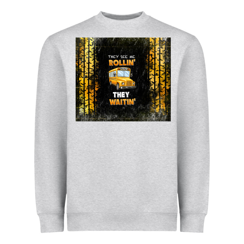 They See Me Rollin' They Waitin' School Bus Heavyweight Sweatshirt by TumblerDesignByShophia | Teevron