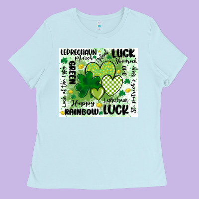 St Patricks Day Ladies Tee Designed By Maliassmallbusiness