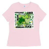 Bubblegum Pink st patricks day Ladies Tee - MaliasSmallBusiness