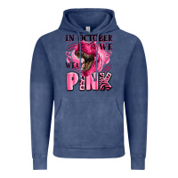 Vintage Denim in october we wear pink dinosaur Vintage Hoodie - LillyAllenDesigns