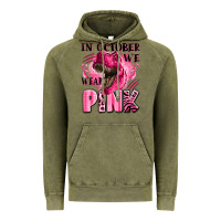 Vintage Olive in october we wear pink dinosaur Vintage Hoodie - LillyAllenDesigns