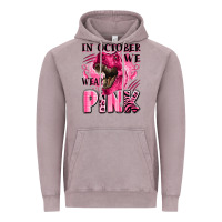Vintage Zinc in october we wear pink dinosaur Vintage Hoodie - LillyAllenDesigns