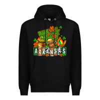 Black St. Patrick's Arkansas Premium Hoodie - OliviaCreatesArt