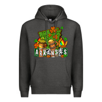 Charcoal Heather St. Patrick's Arkansas Premium Hoodie - OliviaCreatesArt