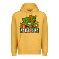 Mustard St. Patrick's Arkansas Premium Hoodie - OliviaCreatesArt